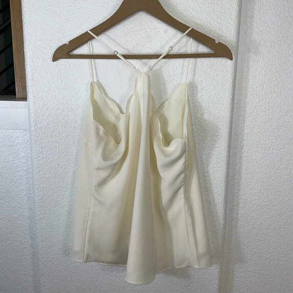 J. Crew Ivory White Scalloped Camisole - Picture 4 of 6